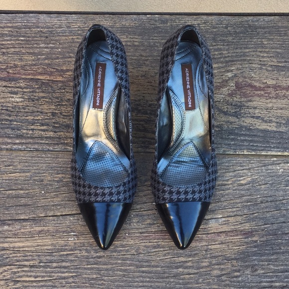 Adrienne Vittadini Shoes - {Adrienne Vittadini}Houndstooth Pumps Size 7